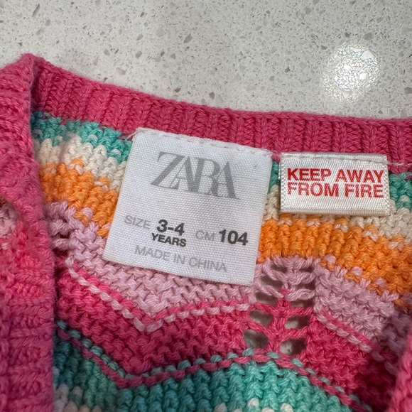 Zara kids crochet toddler dress - Picture 3 of 3